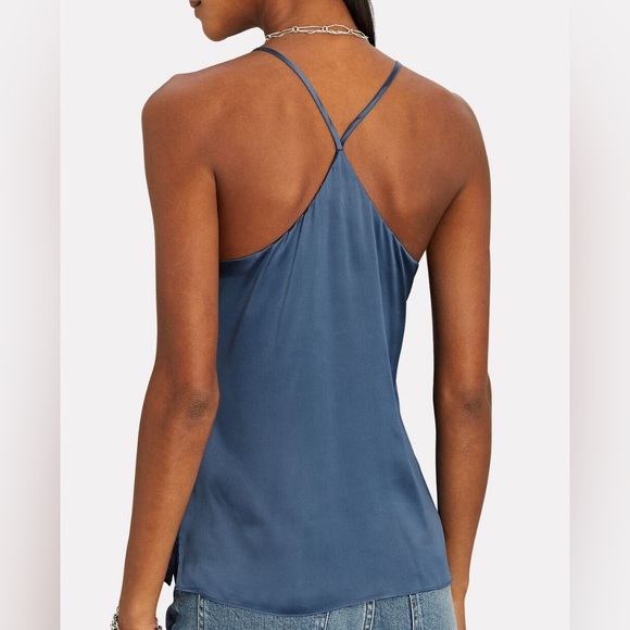 NWT L'AGENCE Kylee Silk Cami Tank Top Blue Mist XS - Picture 7 of 12